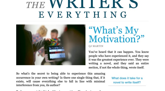 Issue #002: “What’s My Motivation?”